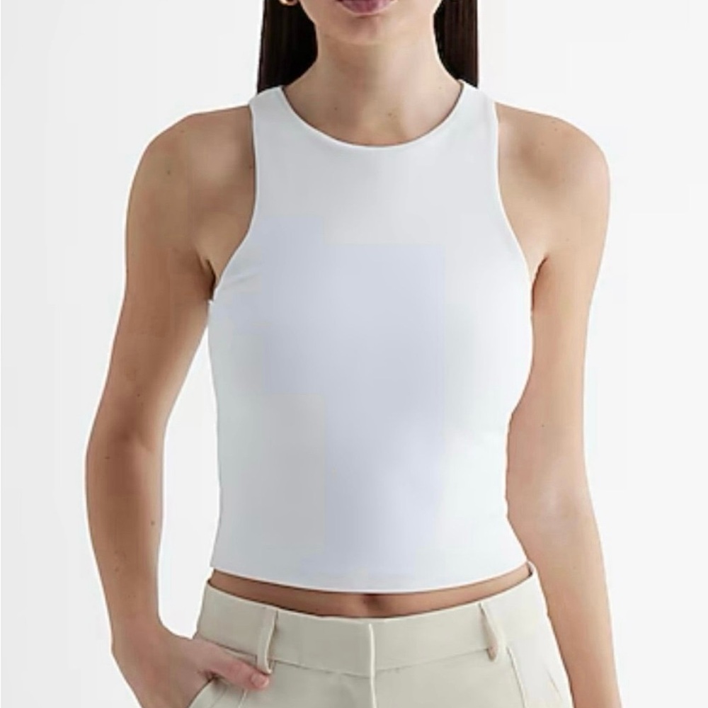 Express Body Contour High Neck Cropped Tank